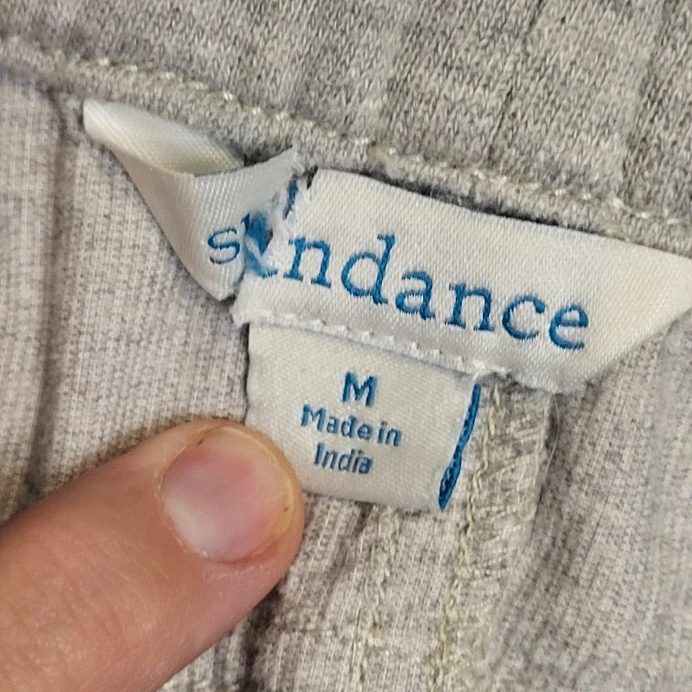 Sundance Gray Pinwale Corduroy Cargo Joggers Size M Cuffed Cozy Utility